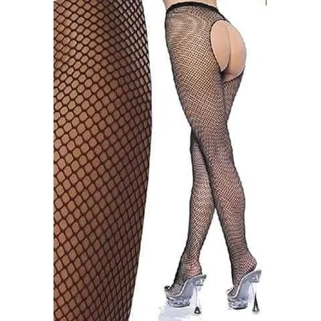 La Blinque La Blinque Arkası Açık  Siyah File Külotlu Çorap 903S