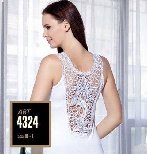 Pamuklu Dikişsiz Geniş Askılı Atlet Lady 4324