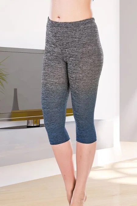 Yüksek Bel Esnek Kırçıllı Bayan Tayt Lady 8158 - Görsel