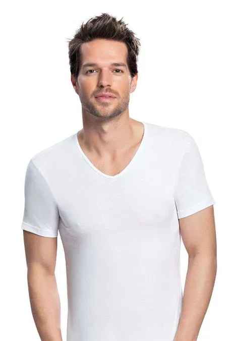 NBB Pamuklu Likralı V Yaka Erkek Atlet NBB 711