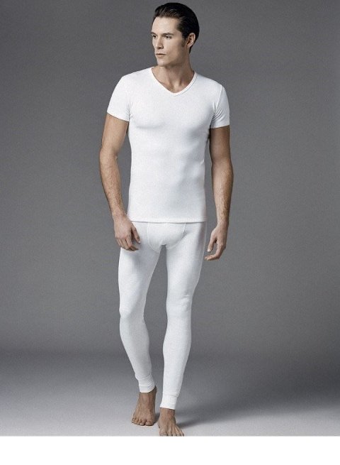 Kısa Kol V Yaka Termal Üst Likralı Eros 1456