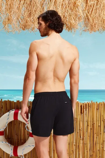 Polyester Mayo Short Erkek Doreanse 3800 - Siyah