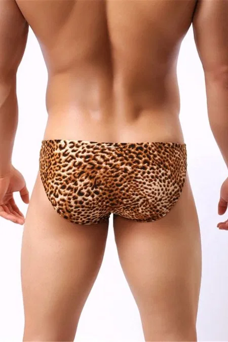 Merry See Leopar Desenli Erkek Slip - Çok Renkli