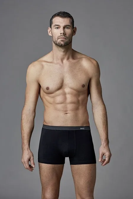 Micro Modal Pamuklu Esnek Bel Boxer Dagi 4210 - Siyah
