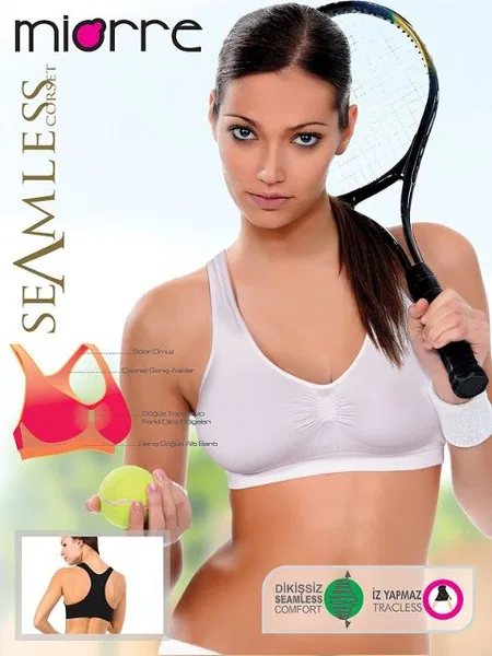 Miorre Miorre Büstiyer Seamless Bayan Yüzücü - 237-001700 Beyaz No.2