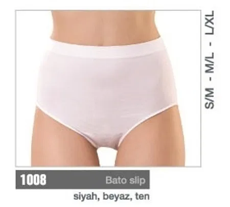 Yüksek Bel Dikişsiz Külot Poliamid Elastan Miss Fit 1008 - Beyaz