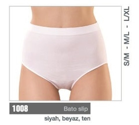 Yüksek Bel Dikişsiz Külot Poliamid Elastan Miss Fit 1008 - Beyaz