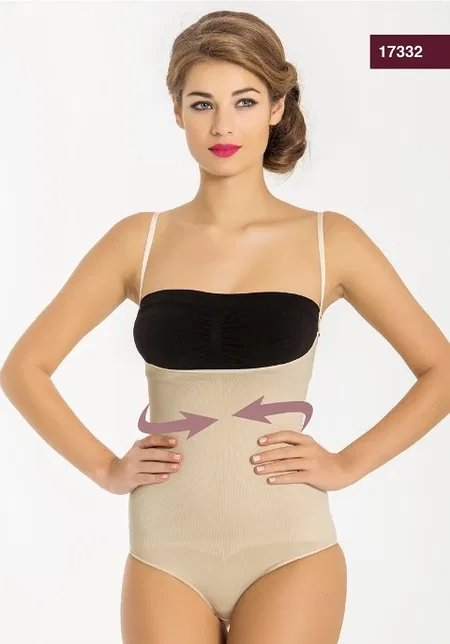 Toparlayıcı Dikişsiz Korse Miss Fit 17332 - Ten