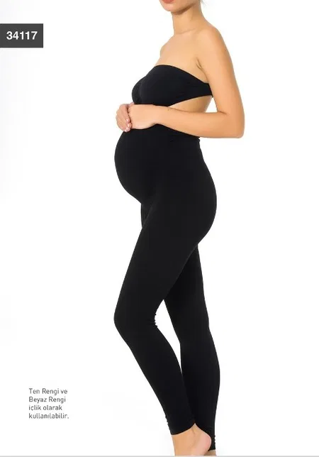 Geniş Karın Paneli Ayarlanabilir Hamile Tayt Miss Fit 34117
