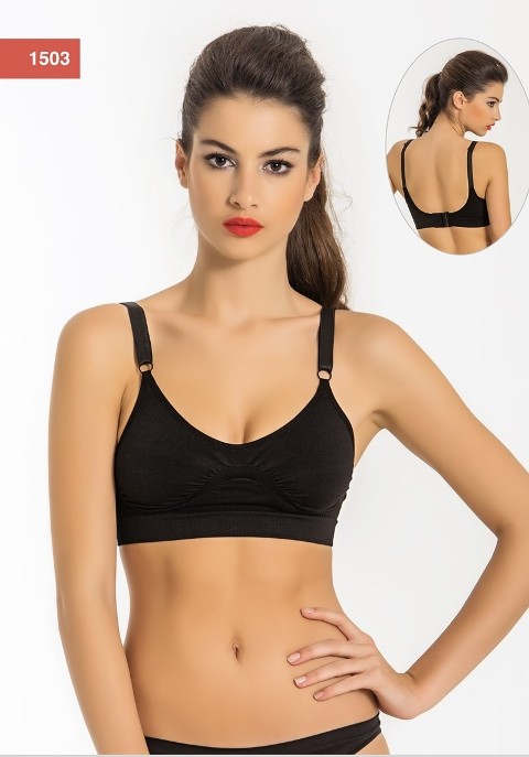 Full Cup Destekli Tam Kap Sütyen Miss Fit 1503 - Siyah