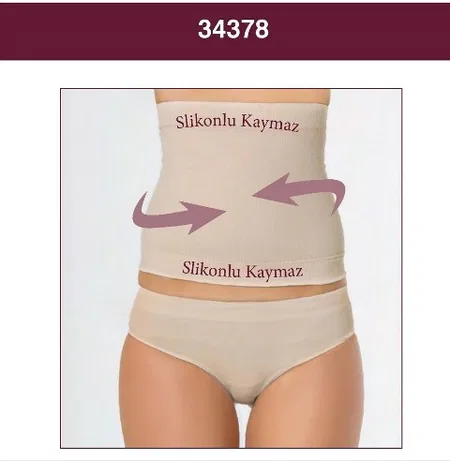 Kademeli Kompresyonlu Dikişsiz Bel Korse Miss Fit 34378 - Ten