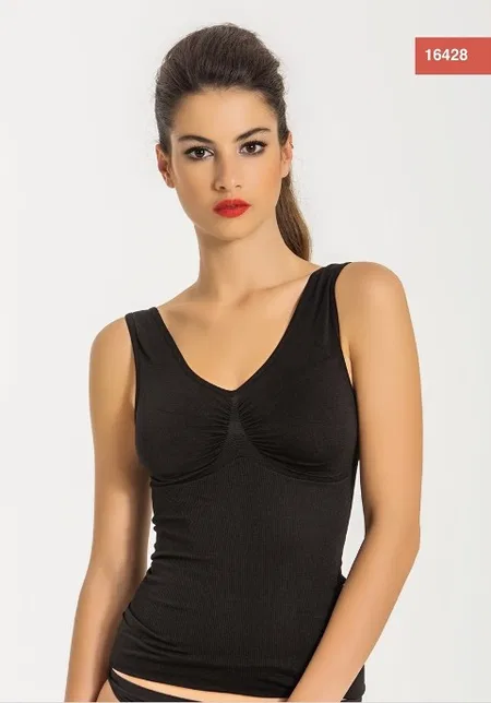 Dikişsiz Kalın Askılı Atlet Kadın Miss Fit 16428