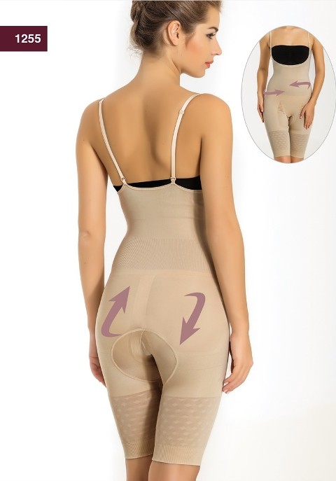 Kademeli Kompresyonlu Body Korse Miss Fit 1255 - Ten