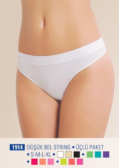 NBB Dikişsiz Düşük Bel String Külot NBB 1914 - Görsel 2