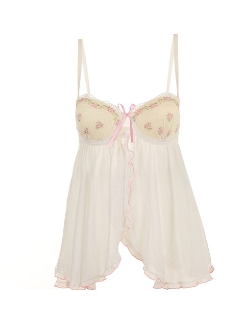 NBB Pamuklu Elastan Straplez Kaplı Gecelik NBB 3221 - Görsel 2