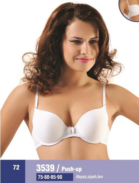Çelik Balen Destekli Yarım Kap Sütyen NBB 3539 - Beyaz