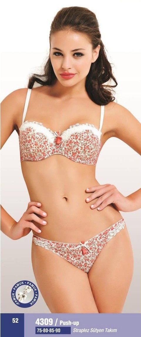 NBB Straplez Destekli Sütyen Külot Takımı NBB 4309 - Görsel 2