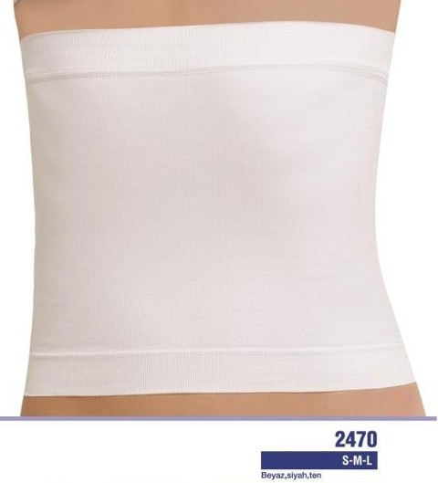 Dikişsiz Yapı Kompresyonlu Bel Korse NBB 2470 - Beyaz