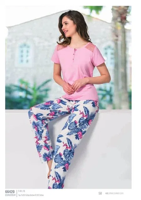 NBB Pamuklu Üç Düğmeli Pijama Takımı NBB 66420
