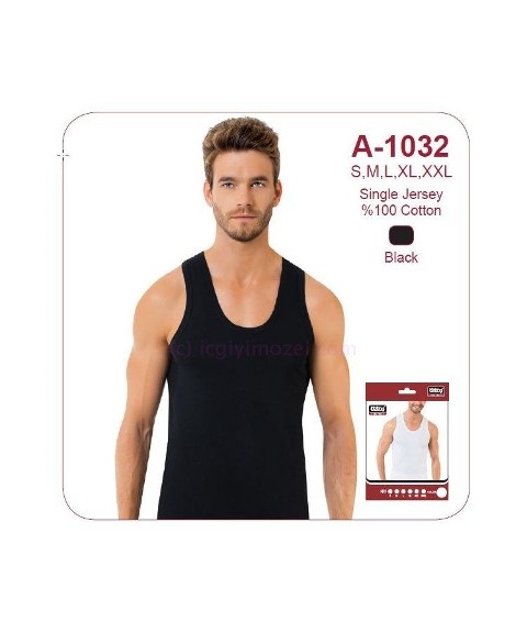 Ribana Kesim Siyah Erkek Atlet Öztaş 1032 - Siyah