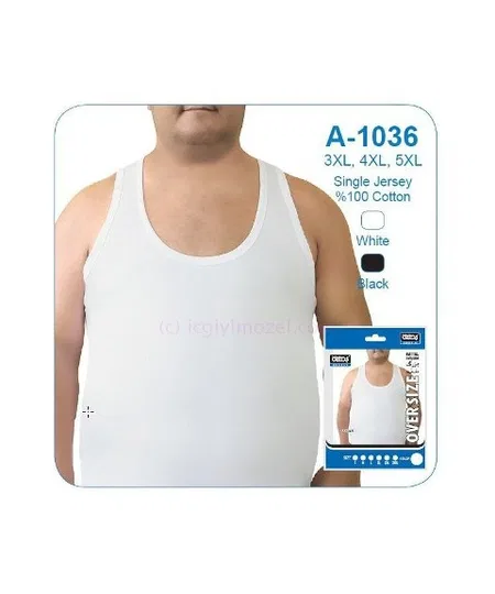 Pamuklu Esnek Erkek Atlet Öztaş 1036 - Beyaz