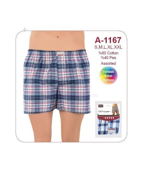 Pamuklu Esnek Bel Boxer Öztaş 1167 - 2