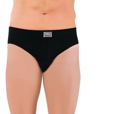 Pamuklu Elastik Siyah Tanga Öztaş 1122