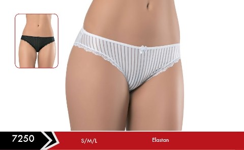 Yüksek Pamuk Oranlı Dikişsiz Slip Külot Erdem 7250 - Beyaz