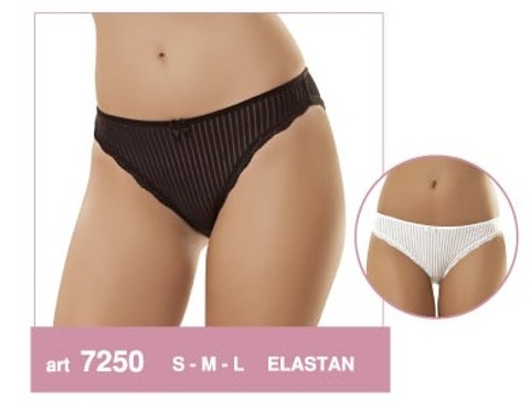 Yüksek Pamuk Oranlı Dikişsiz Slip Külot Erdem 7250 - Siyah