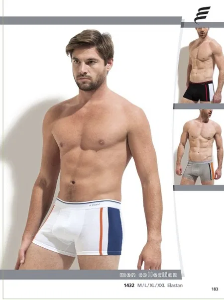 Pamuklu Esnek Bel Boxer Erdem 1432 - Beyaz