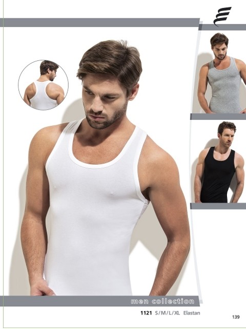 Pamuk Elastan Sporcu Atlet 3'lü Paket Erdem 1121 - Beyaz