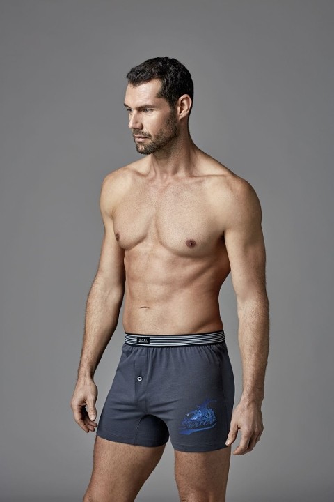 Dagi Pamuklu Esnek Bel Lastiği Baskılı Boxer Dagi 1210 - Görsel 5