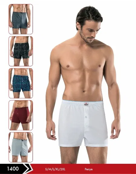 Erdem Pamuklu Esnek Bel Lastiği Erkek Boxer Erdem 1400 - Görsel 8
