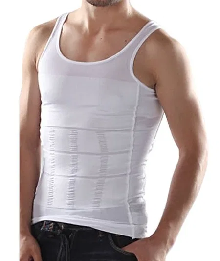 Esnek Pamuklu Ribana Atlet Erkek Korsesi Form Angel 6012 - Beyaz