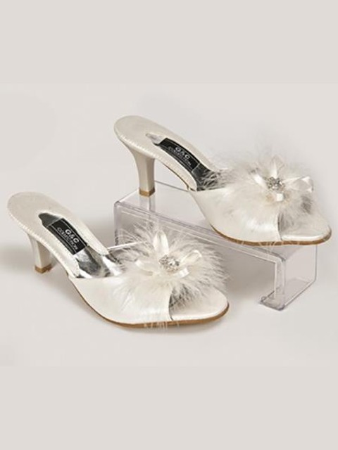 Taş Tüylü Çeyiz Terliği Ten G & C Collection 130 - Ekru