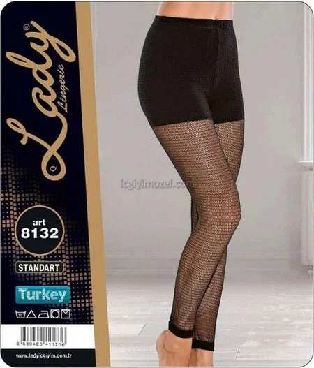 Yüksek Bel Esnek Kadın Tayt Lady 8132 - 2