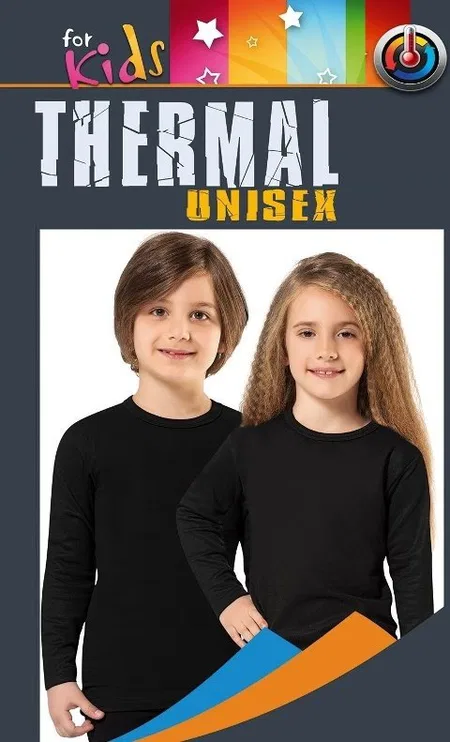 İç Fırçalı Yumuşak Termal Ust Unisex Çocuk Anıt 4776 - Siyah
