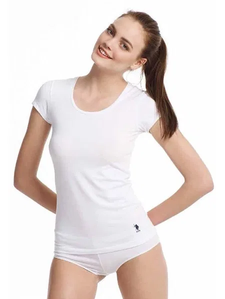 Esnek Tek Parça Body Us. POLO Assn. 66003 - Beyaz