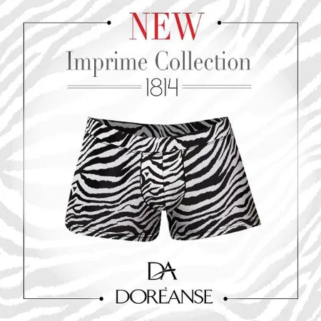 Zebra Baskılı Modal Pamuk Boxer Trunk Doreanse 1814 - Baskılı
