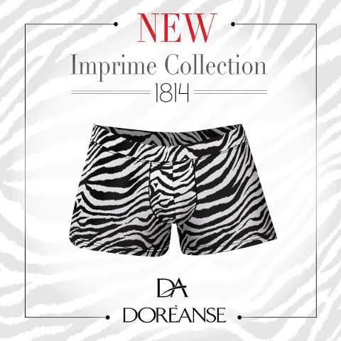 Zebra Baskılı Modal Pamuk Boxer Trunk Doreanse 1814 - Baskılı