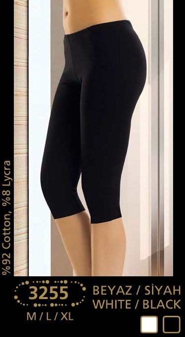 Yüksek Bel Esnek Düz Tayt Anıt 3255 - Siyah