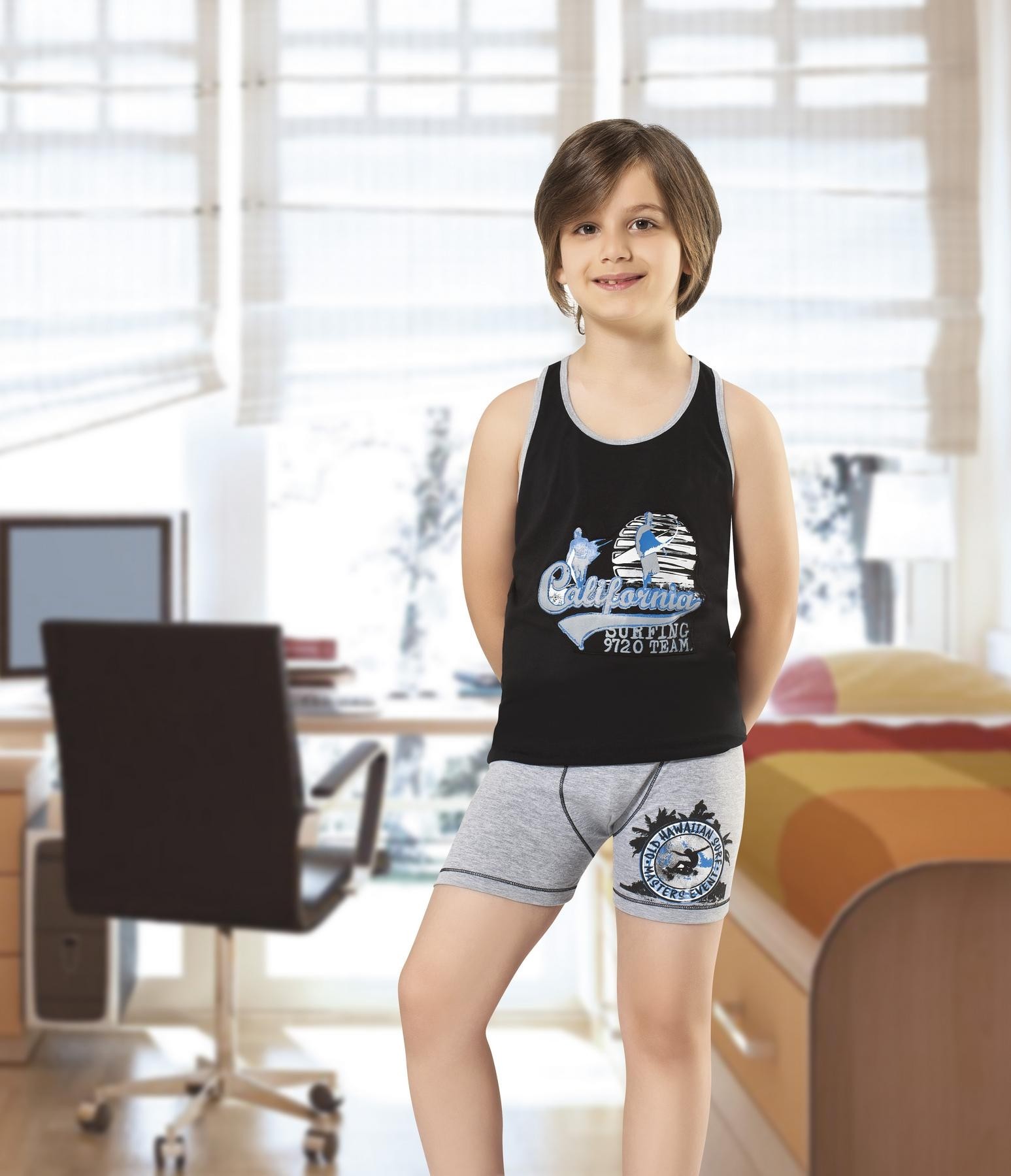 Anıt Pamuklu Esnek Erkek Çocuk Atlet Takımı Anıt 4766 - Görsel 2