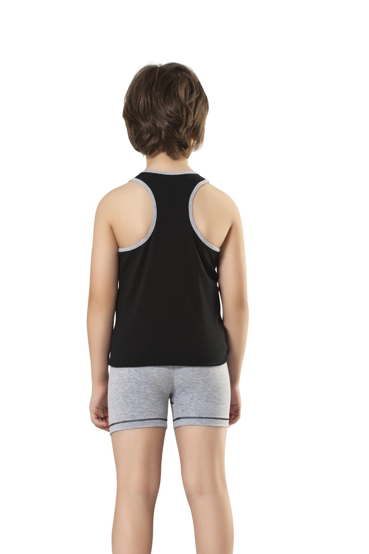 Anıt Pamuklu Esnek Erkek Çocuk Atlet Takımı Anıt 4766 - Görsel 3