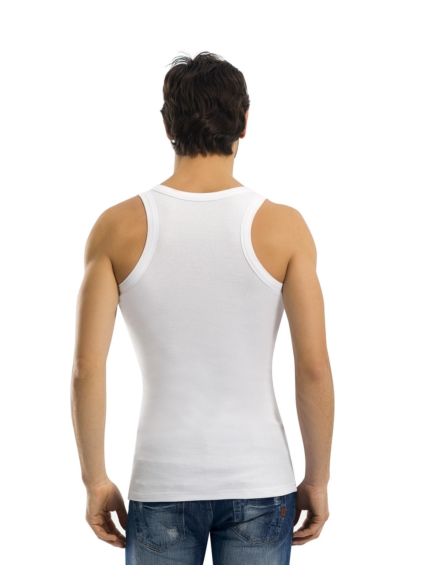 Pamuklu Uzun Boy Kaşkorse Atlet Anıt 1148 - Beyaz