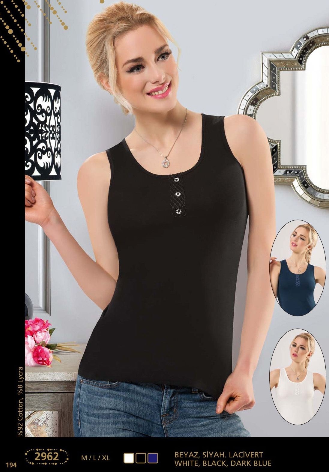 Anıt Pamuklu Nefes Alabilir Patlı Atlet Anıt 2962 - Görsel 4