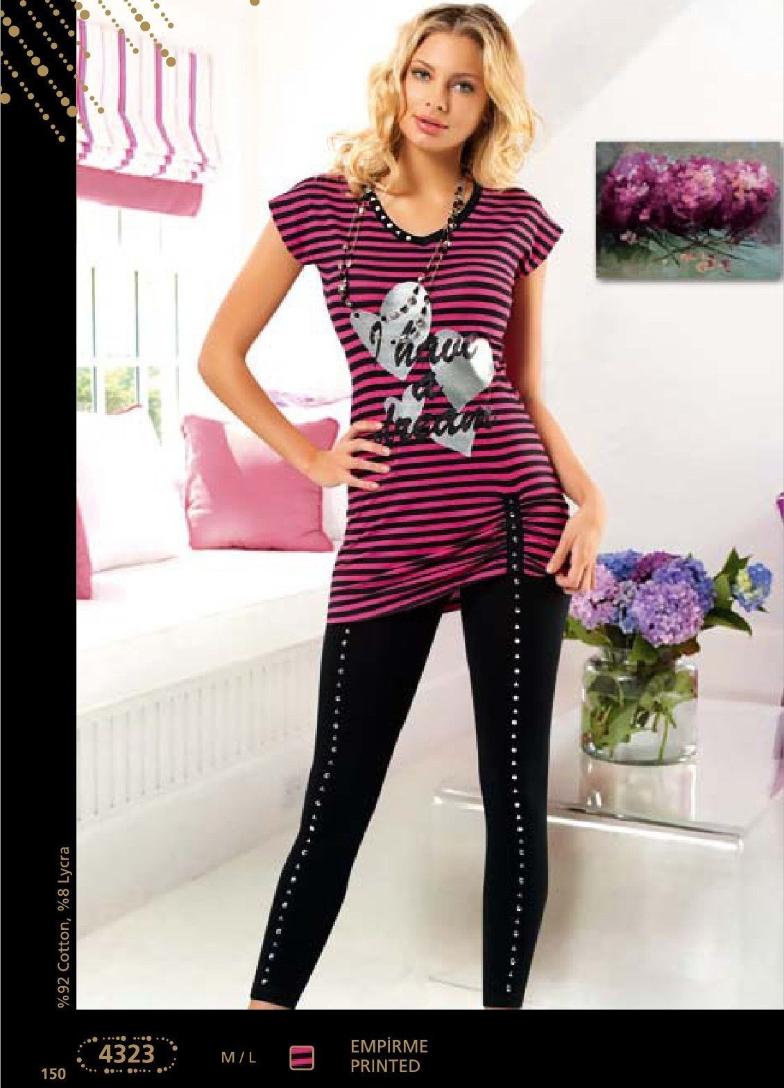 Anıt Yüksek Bel Esnek Tayt Takım Anıt 4323