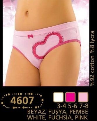 Anıt Geniş Askılı Pamuklu Kız Çocuk Bikini Anıt 4607