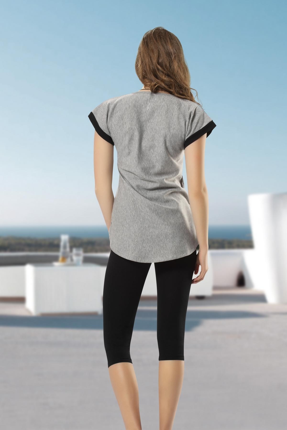 Anıt Esnek Yüksek Bel Taytlı Takım Anıt 4440 - Görsel 3