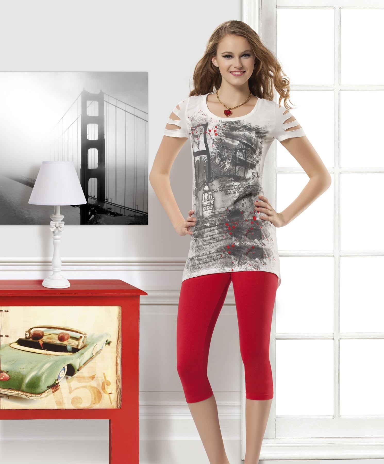 Anıt Yüksek Bel Esnek Tayt Takımı Anıt 4466 - Görsel 2