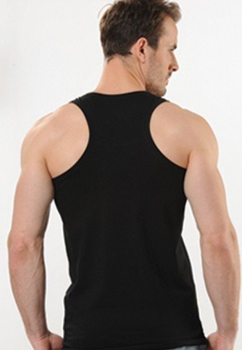 Modal V Yaka Erkek Atlet Siyah Anıt 1201 - Siyah